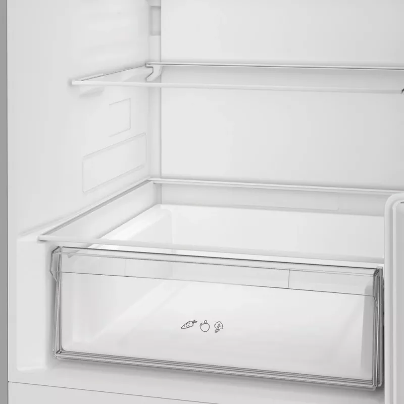 Chladnička Indesit INK 25402 S4E | Kompaktná voľne stojaca, No Frost, 249 L chladiaca časť / 106 L mraznička, V 203,5 cm, energetická trieda E, 37 dB, strieborná