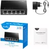 Neupravovateľný switch Cudy FS105 5 portov Fast Ethernet 10/100 čierny