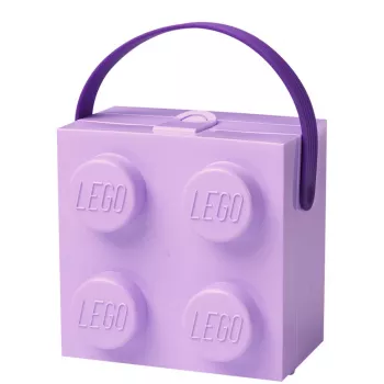 Úložná krabica Room Copenhagen LEGO Box s rukoväťou levanduľová 40240004 – plastová úložná nádoba pre LEGO a hračky