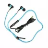 In-ear slúchadlá s dizajnom na zips a mikrofónom