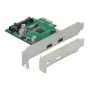 DeLOCK PCI Express x1 karta na 2 x USB Type-C™ konektor samica