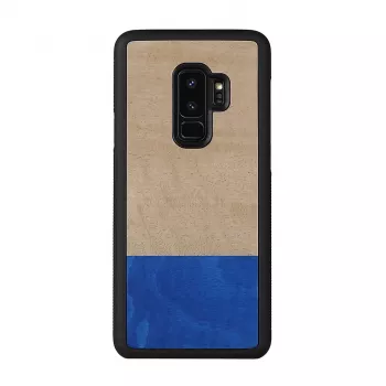 Puzdro na smartphone man and wood pre Galaxy S9 Plus — holubia čierna