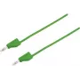 VOLTCRAFT merací kábel [konektor samec 4 mm - konektor samec 4 mm] 5 m zelený MSB-300 (MSB-300-5-GR)