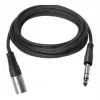 Vivolink PROAUDXLRJACKS1 audio kábel 1 m XLR 6,35 mm TRS čierny