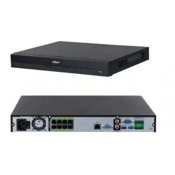 Dahua Technology WizSense DHI-NVR5208-8P-EI sieťový videorekordér 1U čierna