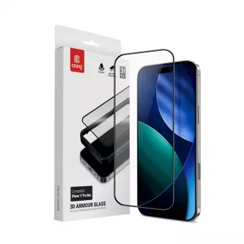 Tvrdená sklenená ochranná fólia displeja Crong pre iPhone 17 Pro Max — vrátane montážnej služby