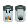 Okrúhly oceľový odpadkový kôš Durable 3305-01 15L