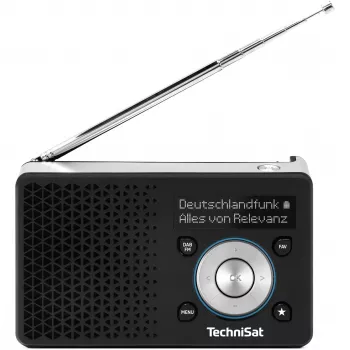 Prenosné rádio TECHNISAT DIGITRADIO 1 A — DAB+/FM, OLED displej, USB-C, 3,5 mm slúchadlá, 1 W, čierna/strieborná