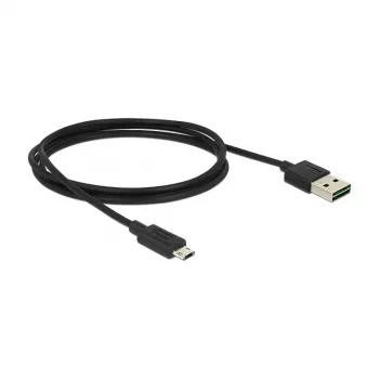 USB kábel DeLOCK 83844 USB 2.0 1 m USB A Micro-USB B čierny