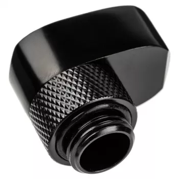 Fitting Alphacool 17601 — mosadzný počítačový chladiaci fitting, čierny, 1 kus