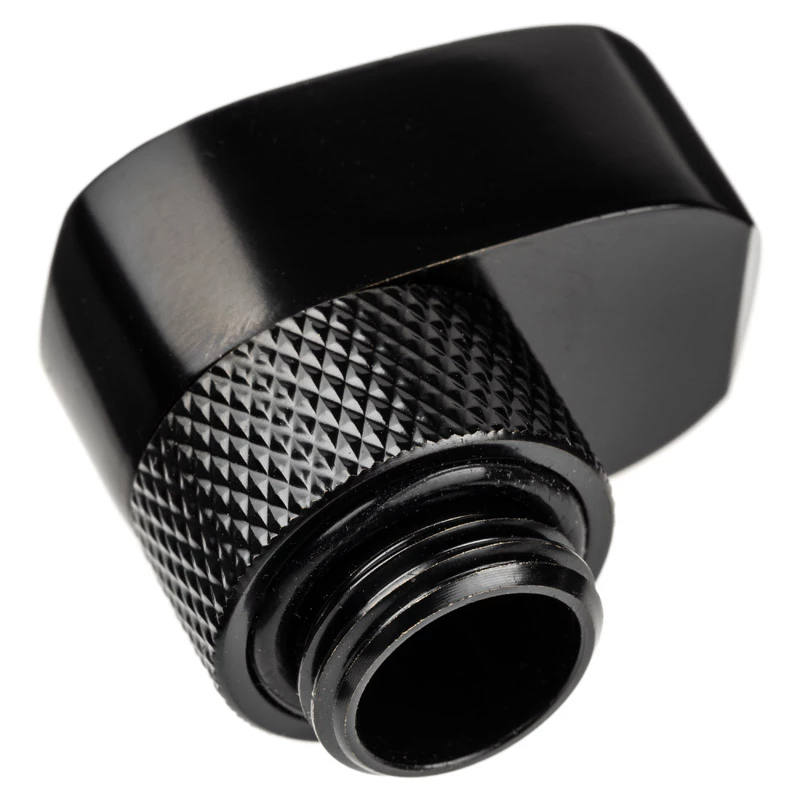 Fitting Alphacool 17601 — mosadzný počítačový chladiaci fitting, čierny, 1 kus
