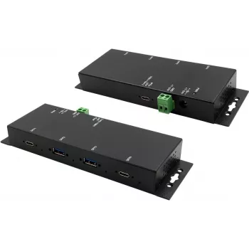 Exsys EX-1234HMVS - hub - 4 x USB 3,2 Gen 2 - stolný, nástenný - DC (EX-1234HMVS)