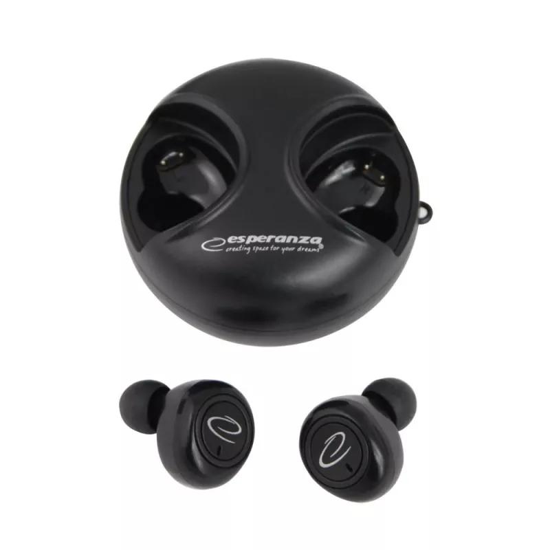 Esperanza EH228K slúchadlá/headset bezdrôtové in-ear hovory/hudba micro-USB Bluetooth čierne