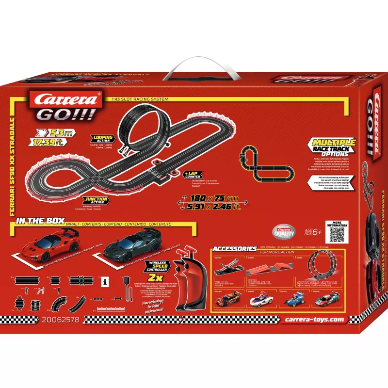 Sada slotových áut CARRERA Ferrari SF90 XX Stradale Wireless – Carrera GO!!!