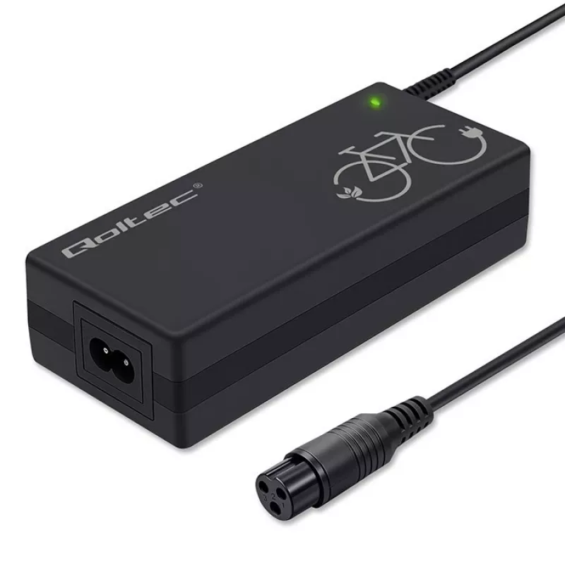 Nabíjačka batérie QOLTEC nabíjačka pre e-bike 36V 42V 2A 3P GX16