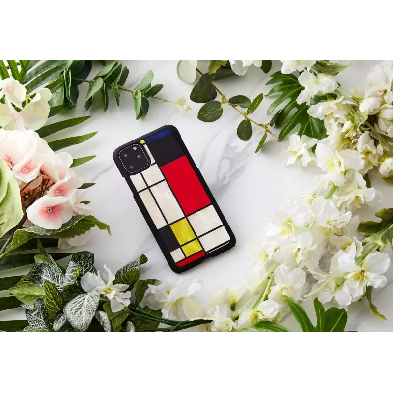 Puzdro na smartfón iKins pre iPhone 11 Pro Max – Mondrian čierne ochranné puzdro