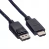 Kábel ROLINE 11445780 1 m DisplayPort na HDMI čierny