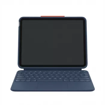 Puzdro s klávesnicou Logitech Rugged Combo 4 Touch pre iPad 10. gen. – Classic Blue