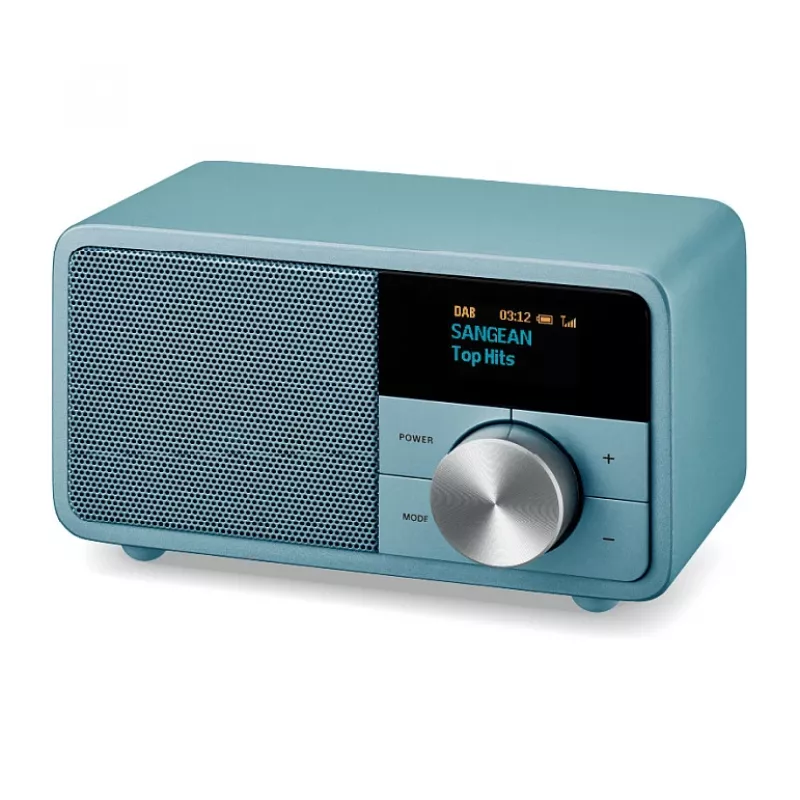 Sangean DDR-7 Norse Blue stolné rádio, DAB+, FM, AUX, Bluetooth, tyrkysové