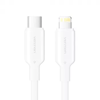USB-C na Lightning kábel 3A 480Mbit/s 1m BIELY