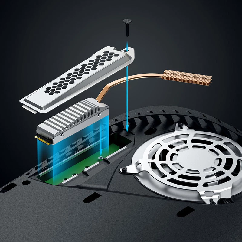 Graugear G-PS5HS01-COV SSD disk strieborný