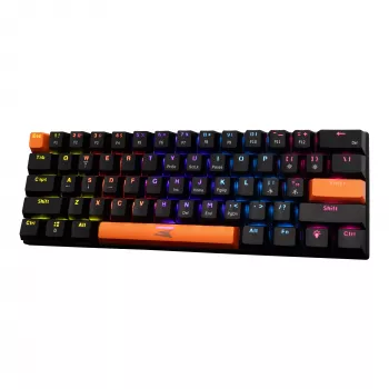 Mechanická klávesnica Baracuda Dolphin čierna US rozloženie s Blue spínačmi