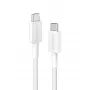 Anker Innovations 322 USB-C na USB-C kábel Nylon 0,9M 60W Biela - kábel - Digital/Dáta (A81F5G21)