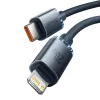 Baseus Crystal Shine CAJY000301 Kábel USB-C na Lightning, 20 W PD, 2 m, čierny