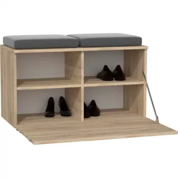 Zatvorená skrinka na topánky Top e Shop OPAL SZAFKA SONOMA – dub, 850×450 mm, drevotrieska, rám 16 mm