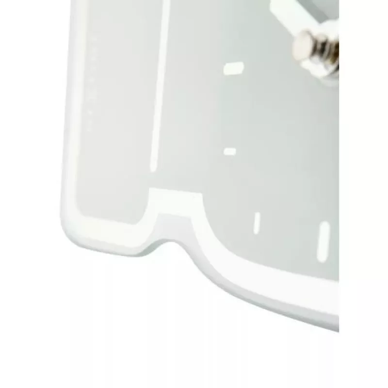 NeXtime hodiny 5185wi Mini Thumbs Up, 20,5x21 cm, nástenné, biele/strieborné