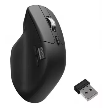 Myš Keychron M6 pravácka univerzálna — optická, RF bezdrôtová + Bluetooth + USB-C, 30000 DPI, čierna