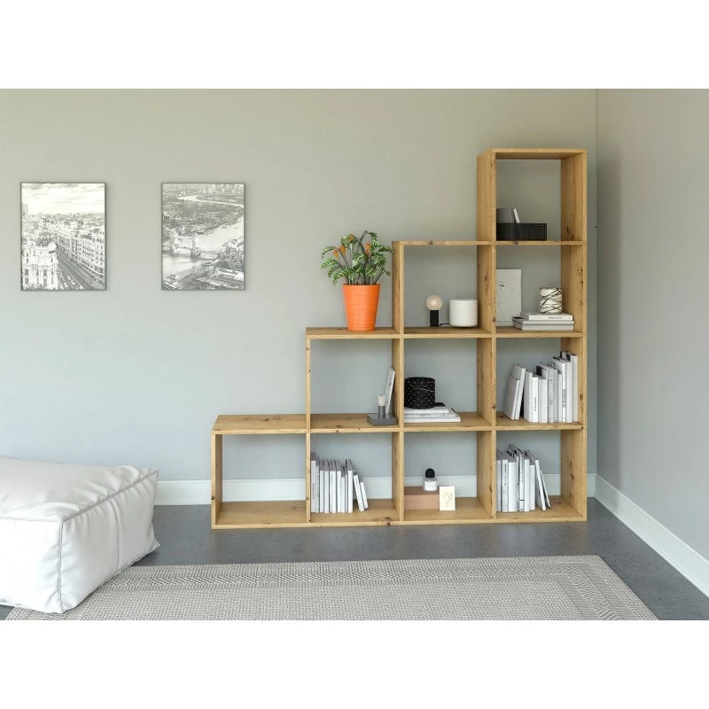 Topeshop STEP ARTISAN 4X4 obývacia knižnica