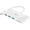 Goobay viacportový adaptér USB-C na 3x USB-A s čítačkou kariet (40759)