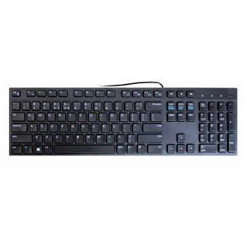 Káblová multimediálna klávesnica Dell KB216 US rozloženie s numerickým blokom — USB port, Full-Size