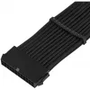 SilverStone PP07E - predlžovací napájací kábel - ATX, 24-pol (W) na ATX, 24-pol (M) - 30 cm - čierny