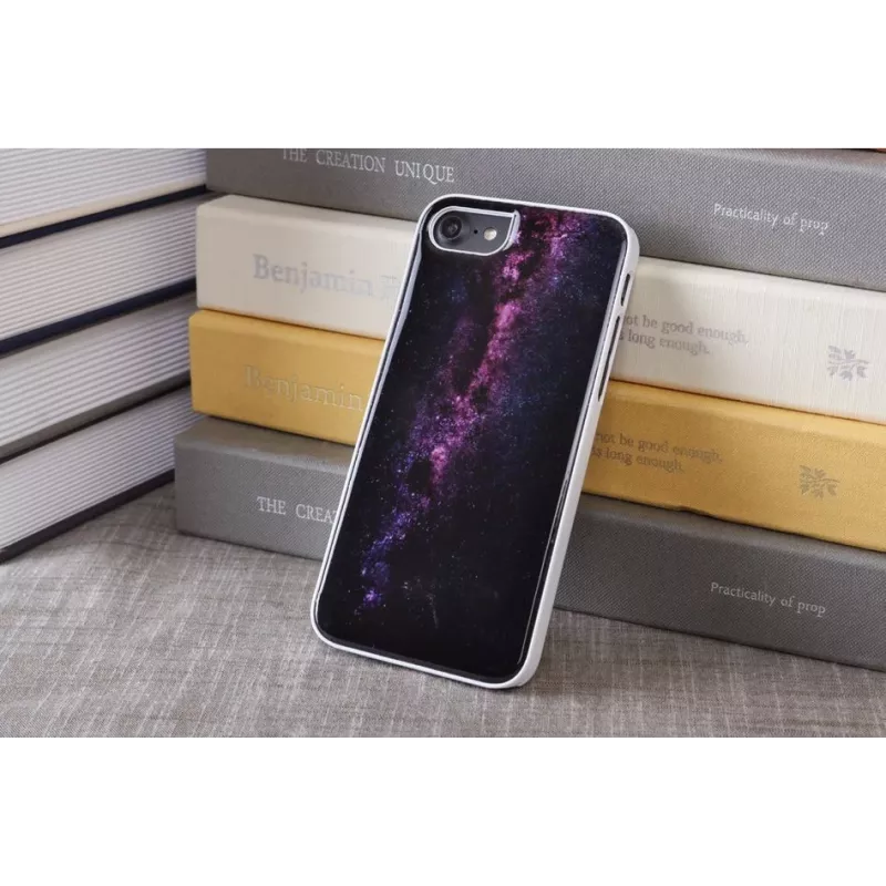 Ochranné puzdro iKins pre Apple iPhone 8/7 — milky way biela