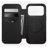 Kožené puzdro na telefón Nomad Modern Leather Folio pre iPhone 17 Pro, 16 cm (6,3 inch), čierna, 4 priehradky na karty