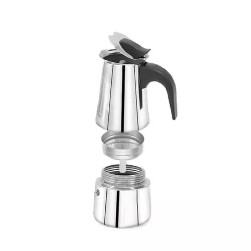 Moka kanvica Maestro MR-1660-9, kávovar na sporák pre 6 šálok, čierna