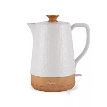 Elektrická kanvica Maestro MR-076 1,8 l 1800 W Keramické telo, Biela/Drevo