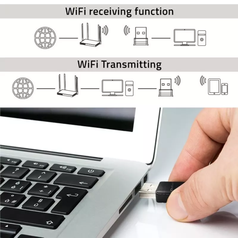 Bezdrôtový USB adaptér QOLTEC 56988 Dual Band 1300Mbps USB 3.0