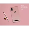 VixFox zadný kryt telefónu pre iPhone XSMAX s priehradkou na karty, ružový