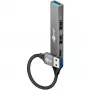 Goobay Slim 4-portový USB hub, USB-A na USB-C™/USB-A, USB 3.2 (74458)