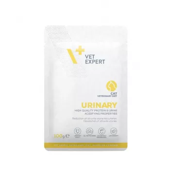Mokrá veterinárna diéta pre mačky VETEXPERT Urinary, hydina, vrecko 100 g, dospelé, bez cukru a konzervačných látok