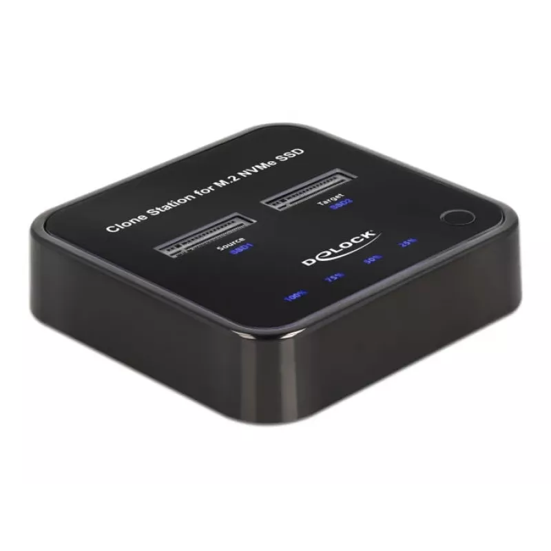 DeLOCK M.2 dokovacia stanica pre 2 x M.2 NVMe PCIe SSD s funkciou klonovania