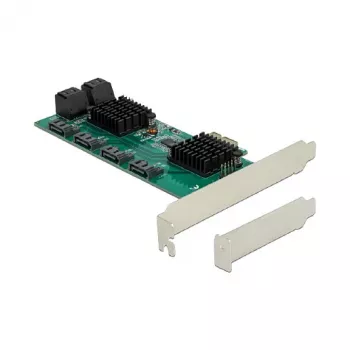 DeLOCK 8-portová SATA PCI Express x1 karta Low-Profile formát
