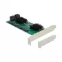 DeLOCK 8-portová SATA PCI Express x1 karta Low-Profile formát