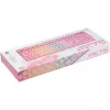 Deltaco GAM-021-RGB-P-DE - plná veľkosť (100%) - USB - membránové spínače - QWERTZ - ružová