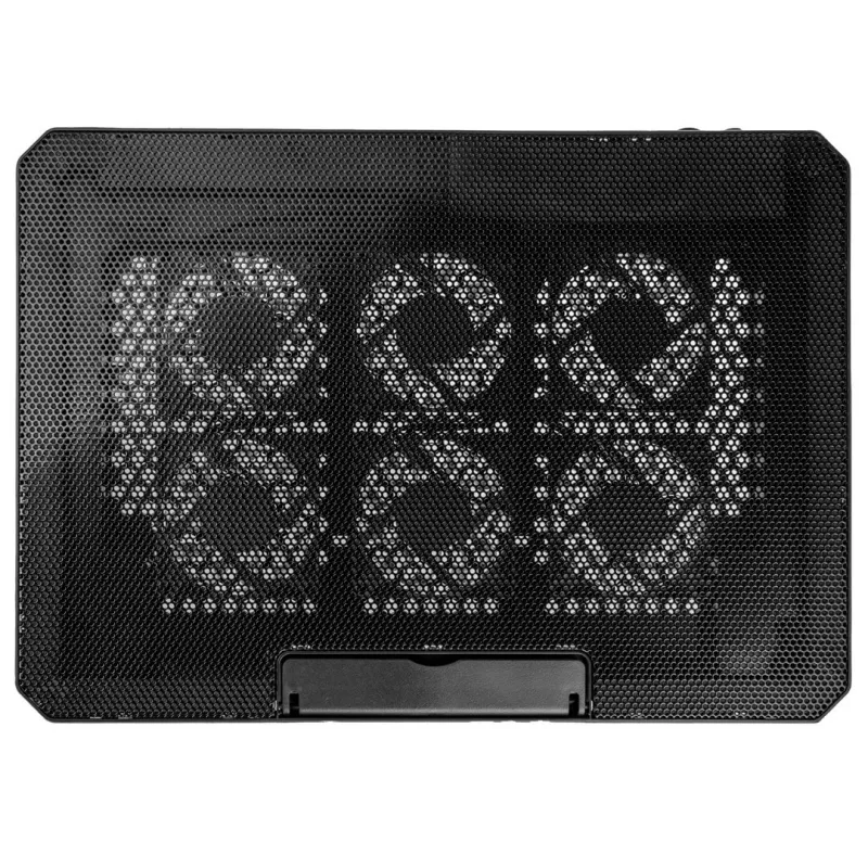 Chladiaca podložka pod notebook Kolink KL-F500 pre 17,3 inch (43,9 cm) — 6 ventilátorov, 1900 ot/min, USB, čierna