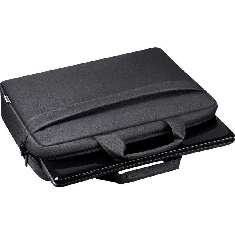Taška na notebook DEFENDER FIRM 26123 pre 15,6-palcové notebooky, polyuretán, čierna, Toploader, odnímateľný popruh na rameno