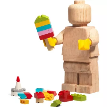 LEGO drevená minifigúrka, dekorácia drevo